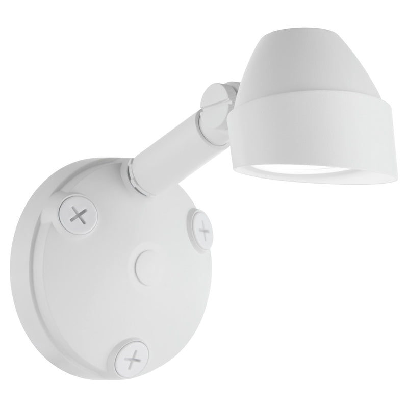 Single 11W LED Outdoor Flood Light in Studio White