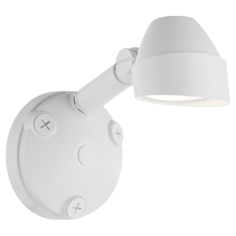 Single 11W LED Outdoor Flood Light in Studio White