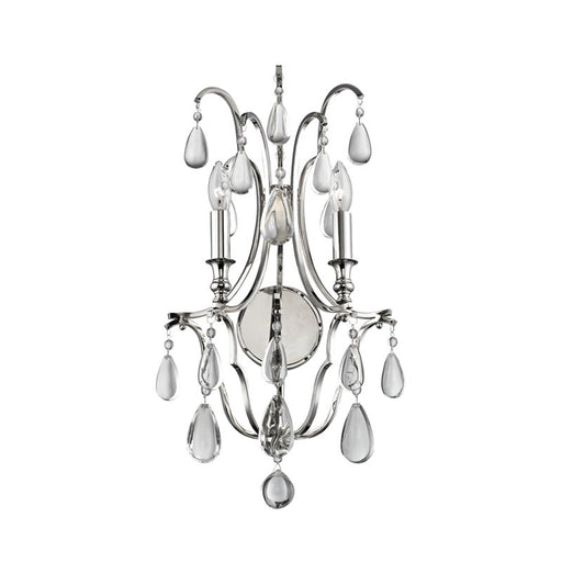Crawford 2-Light Wall Sconce in Polished Nickel