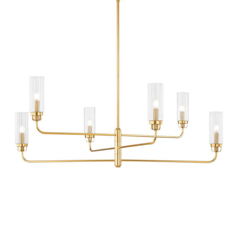 Halifax 6-Light Chandelier in Aged Brass