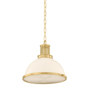 Pinesbridge Large Pendant in Aged Brass