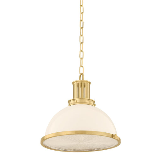 Pinesbridge Large Pendant in Aged Brass