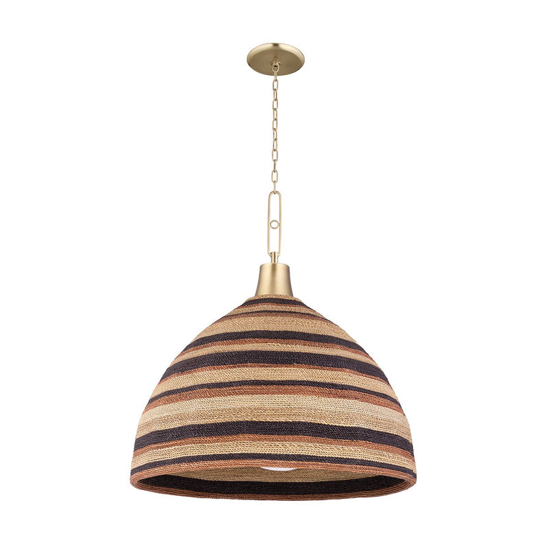 Lido Beach Pendant in Aged Brass