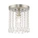 Elizabeth 1 Light Ceiling Mount in Brushed Nickel