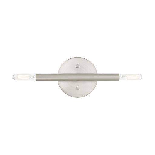 Copenhagen 2 Light Wall Sconce in Brushed Nickel