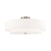 Meridian 5 Light Ceiling Mount in Brushed Nickel
