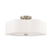 Chelsea 3 Light Ceiling Mount in Brushed Nickel