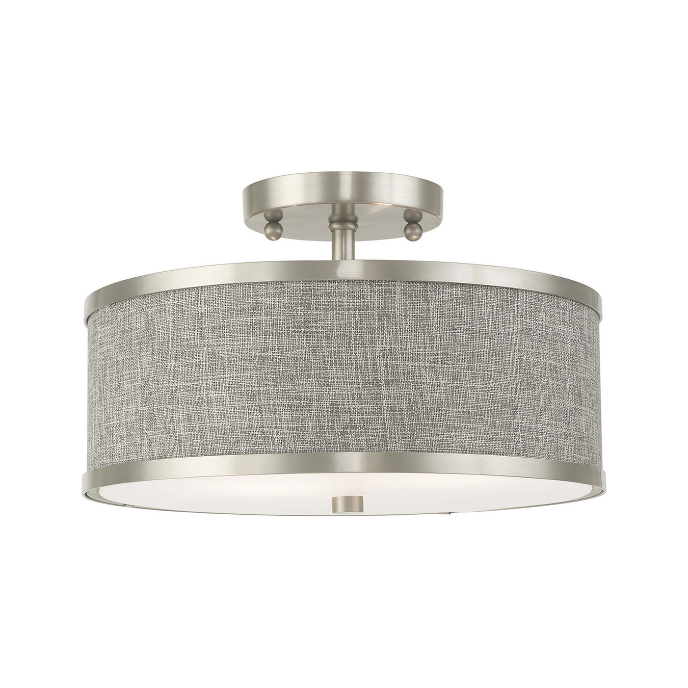 Park Ridge 2 Light Ceiling Mount in Brushed Nickel