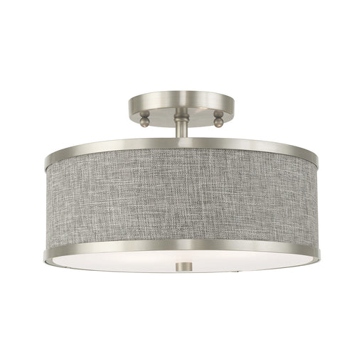 Park Ridge 2 Light Ceiling Mount in Brushed Nickel