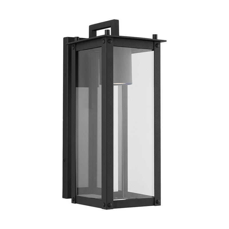 Hunt Small Outdoor Wall Lantern in Black