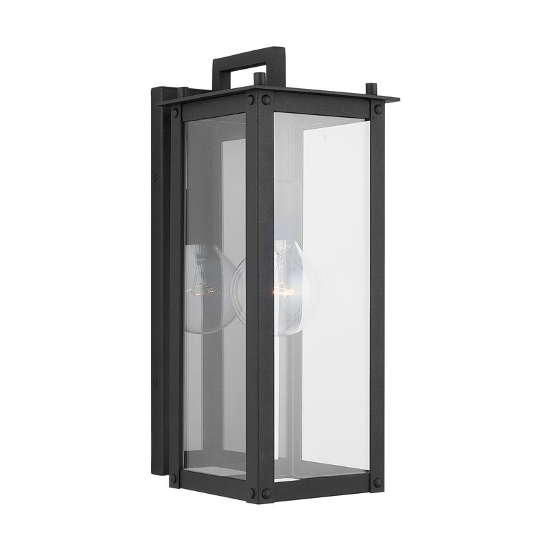 Hunt Small Outdoor Wall Lantern in Black