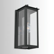 Hunt Small Outdoor Wall Lantern in Black