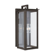 Hunt Small Outdoor Wall Lantern in Oiled Bronze