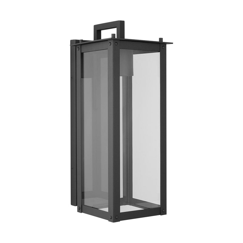Hunt Large Outdoor Wall Lantern in Black