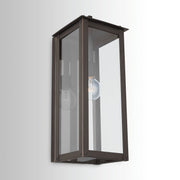 Hunt Large Outdoor Wall Lantern in Oiled Bronze
