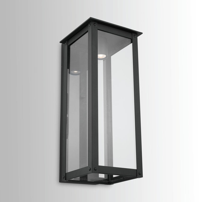 Hunt Small 4-Light Outdoor Wall Lantern in Black