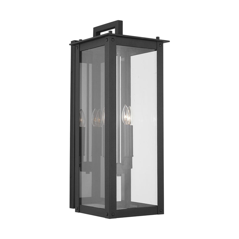 Hunt Small 4-Light Outdoor Wall Lantern in Black