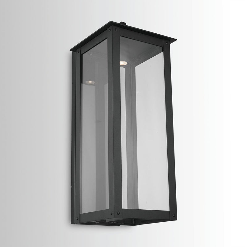 Hunt Large 4-Light Outdoor Wall Lantern in Black