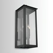 Hunt Large 4-Light Outdoor Wall Lantern in Black