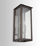 Hunt Large 4-Light Outdoor Wall Lantern in Oiled Bronze