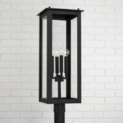 Hunt 4-Light Outdoor Post Light in Black