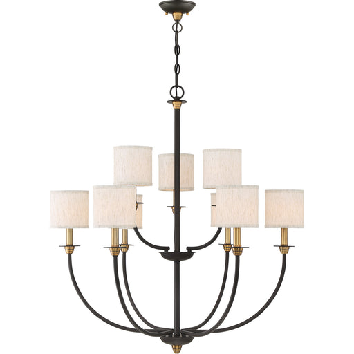 Audley 9-Light Chandelier in Old Bronze - Lamps Expo