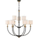 Audley 9-Light Chandelier in Old Bronze - Lamps Expo