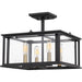 Citadel 4-Light Semi-Flush Mount in Earth Black - Lamps Expo