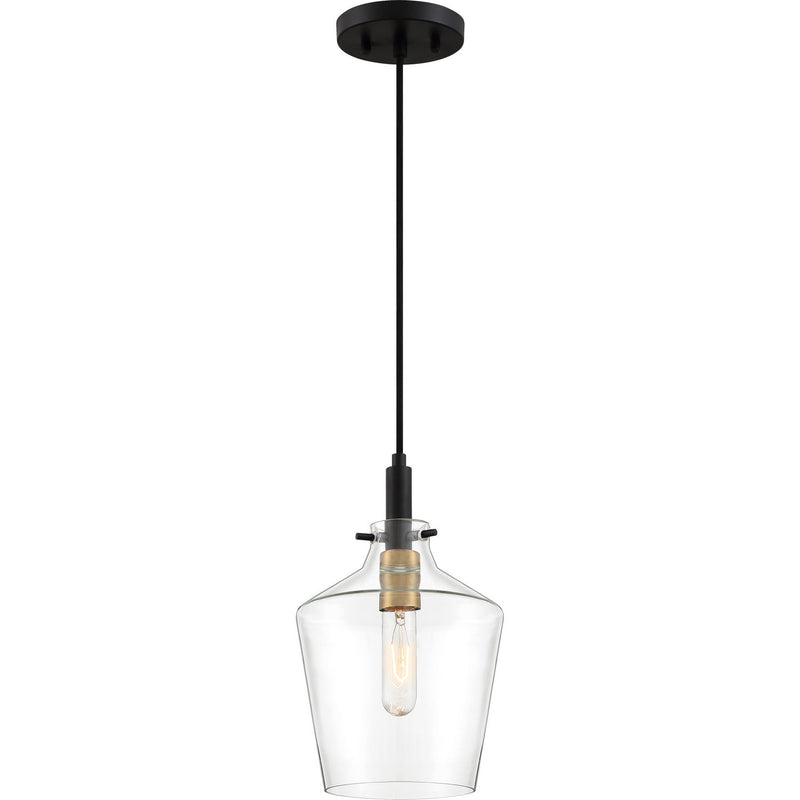 June Mini Pendant in Earth Black