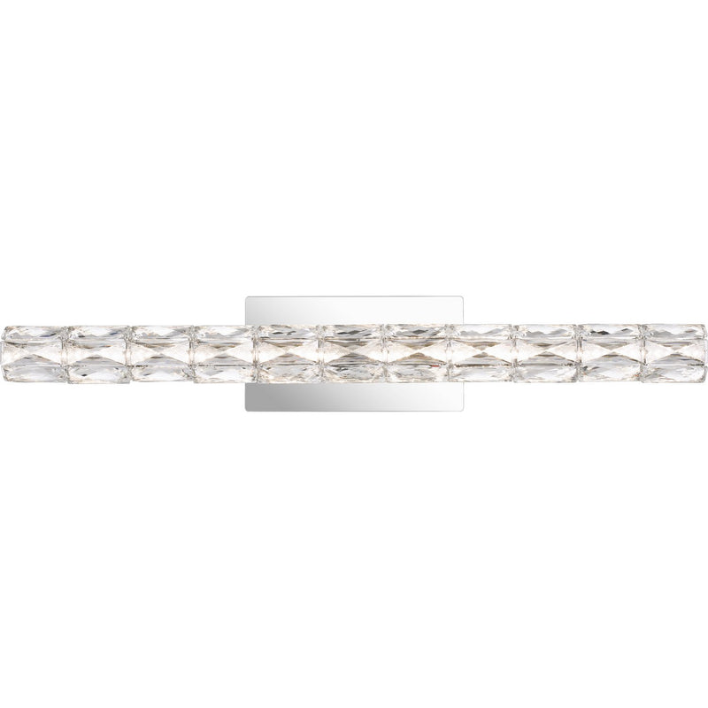 Luster 33" Bath Vanity Light in Polished Chrome