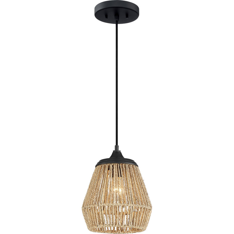 Romain Mini Pendant in Earth Black
