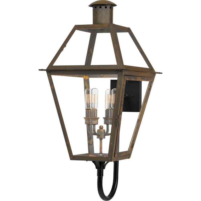 Rue De Royal 4-Light Outdoor Wall Lantern in Industrial Bronze