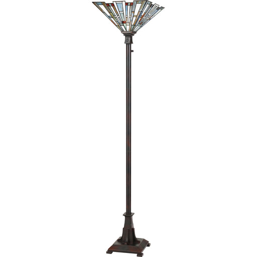 Maybeck Torchiere Floor Lamp in Valiant Bronze