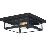 Westover 2-Light Outdoor Flush Mount in Earth Black