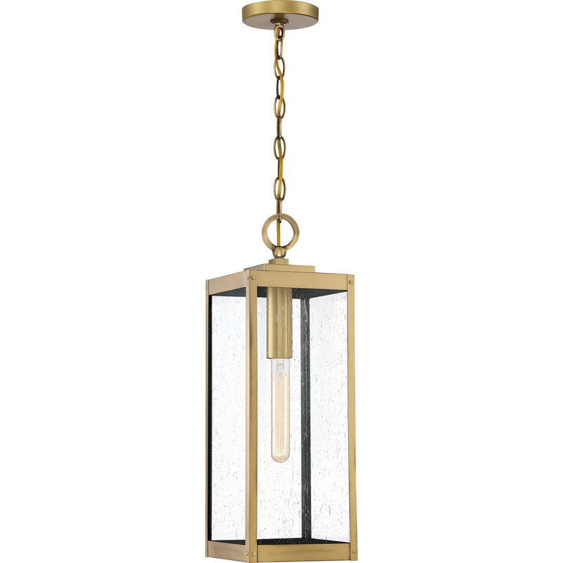 Westover Outdoor Hanging Lantern in Antique Brass