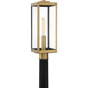Westover 7" Outdoor Post Lantern in Antique Brass