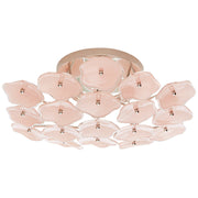 Leighton Medium 3-Light Semi-Flush Mount in Polished Nickel