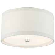 Walker Small 2-Light Flush Mount in Burnished Silver Leaf