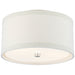 Walker Two Light Flush Mount in Burnished Silver Leaf