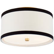 Walker Small 2-Light Flush Mount in Gild