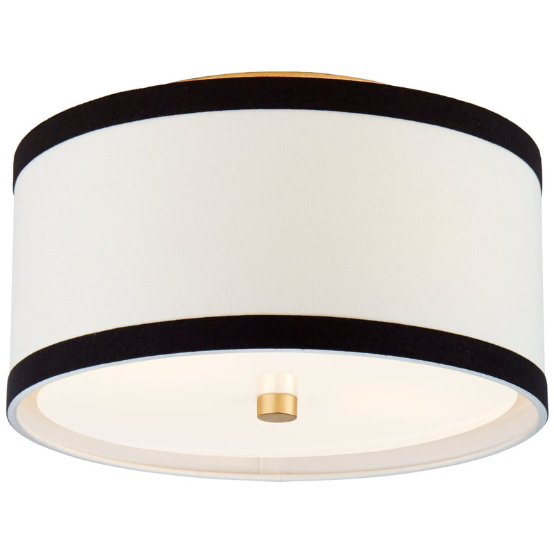 Walker Small 2-Light Flush Mount in Gild
