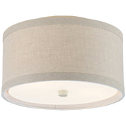 Walker Two Light Flush Mount in Light Cream