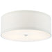 Walker Four Light Flush Mount in Burnished Silver Leaf