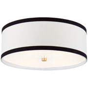 Walker Four Light Flush Mount in Gild