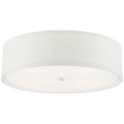 Walker Large 24" 4-Light Flush Mount in Burnished Silver Leaf