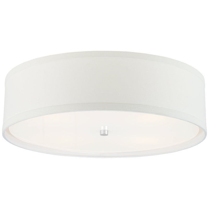 Walker Large 24" 4-Light Flush Mount in Burnished Silver Leaf