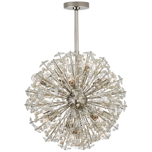 Dickinson 17 Light Chandelier in Polished Nickel