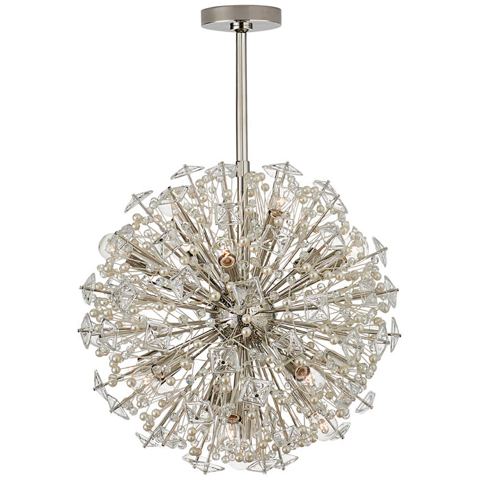 Dickinson 17 Light Chandelier in Polished Nickel