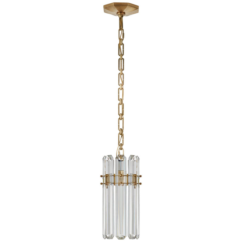 Bonnington Small Pendant in Hand-Rubbed Antique Brass