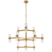 Margita 24 Light Chandelier in Hand-Rubbed Antique Brass